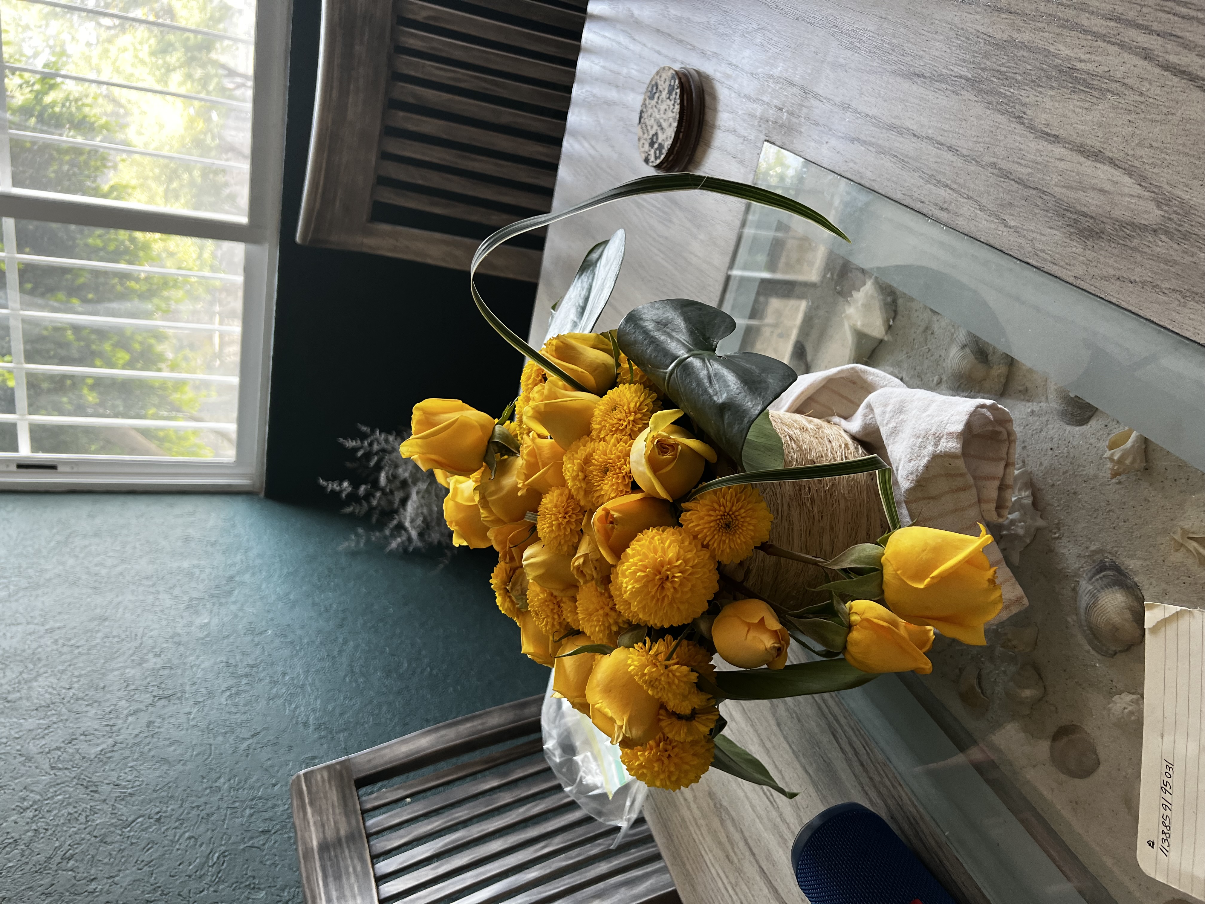Arreglo de tulipanes amarillos